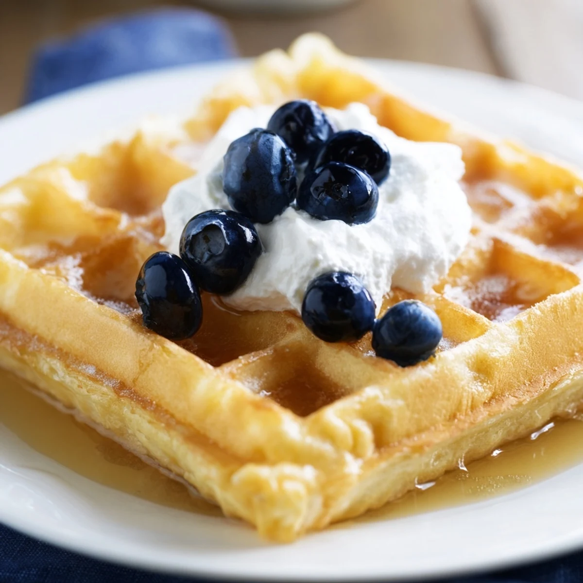 Gaufres croustillantes dorées