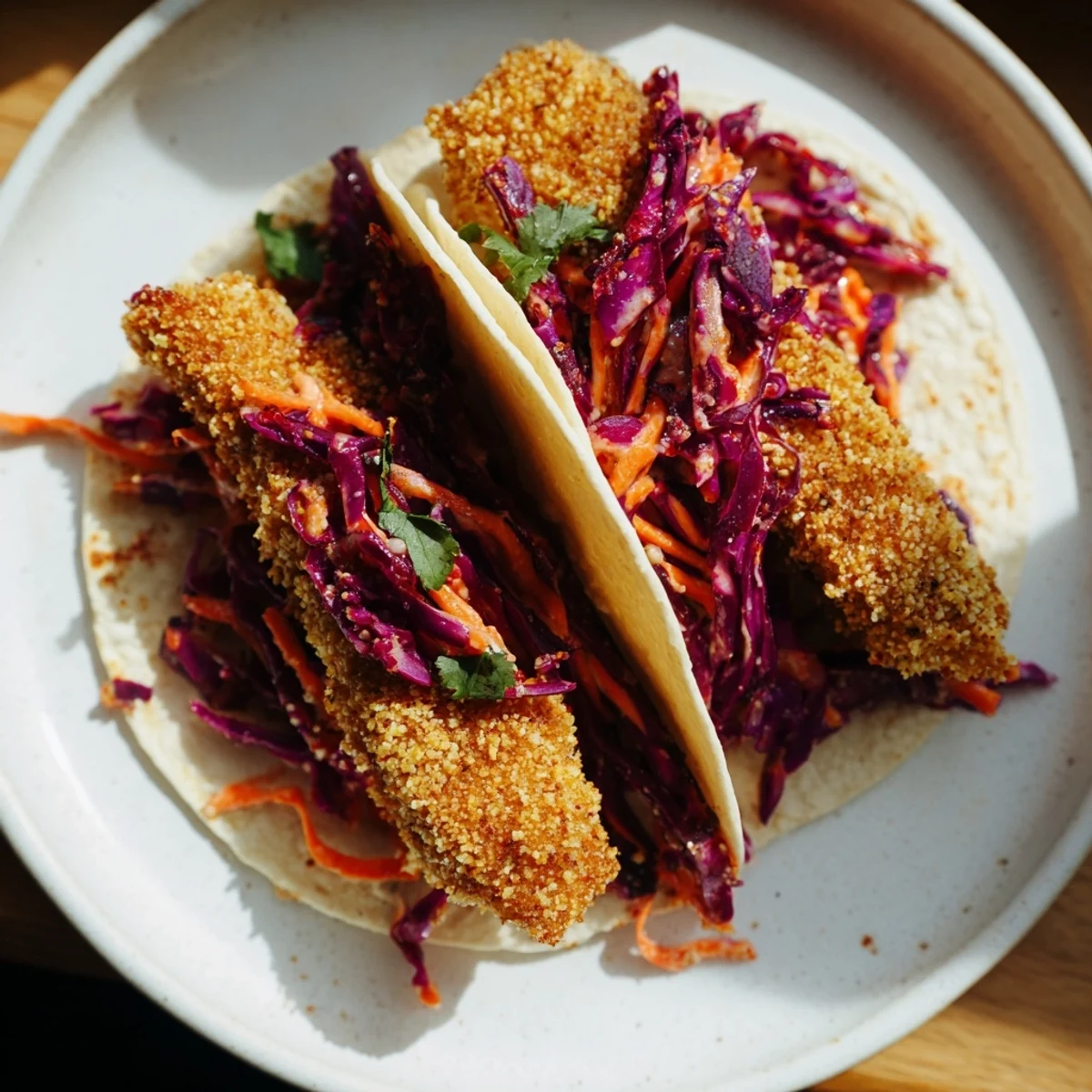 Poissons frits croustillants tacos