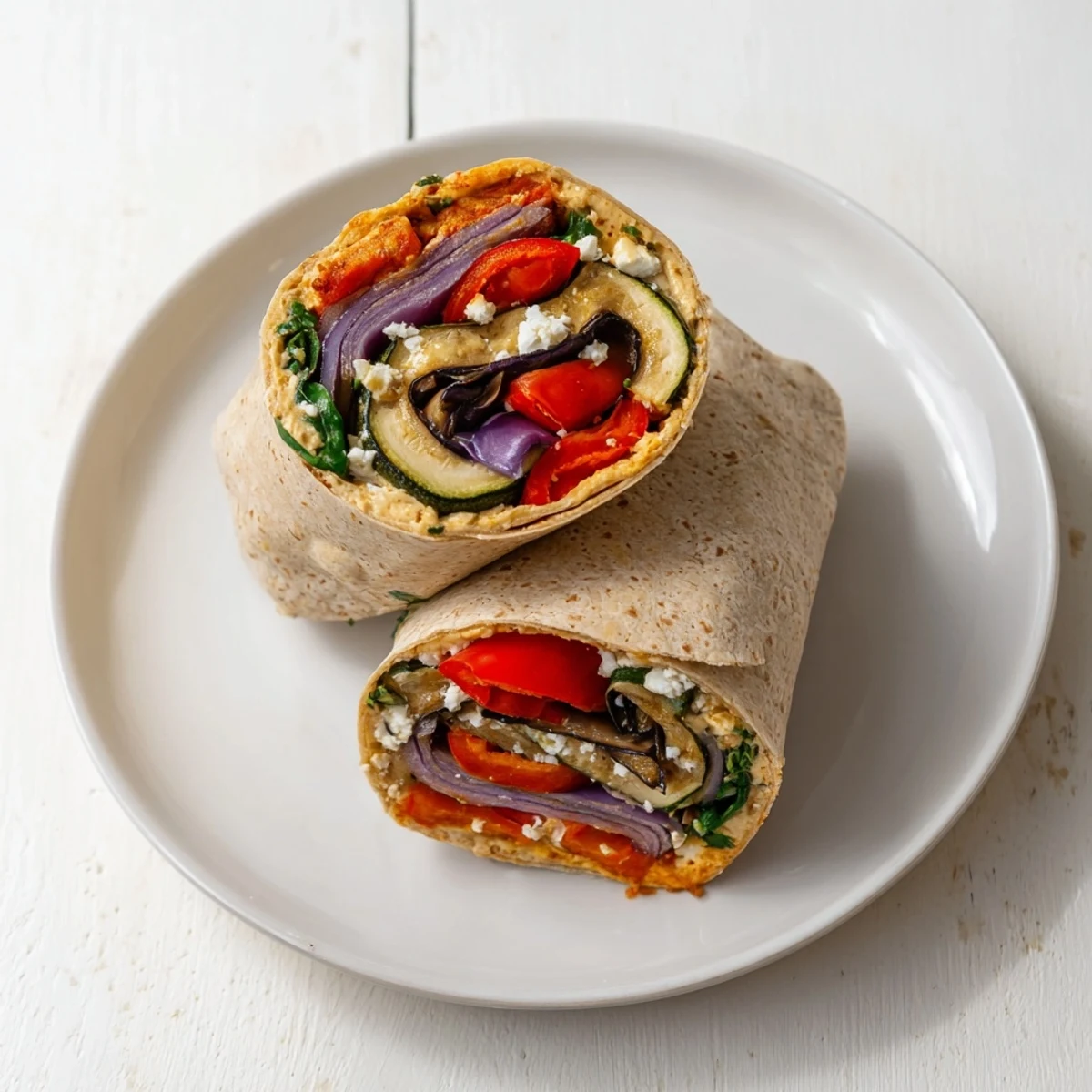 Wrap légumes rôtis frais