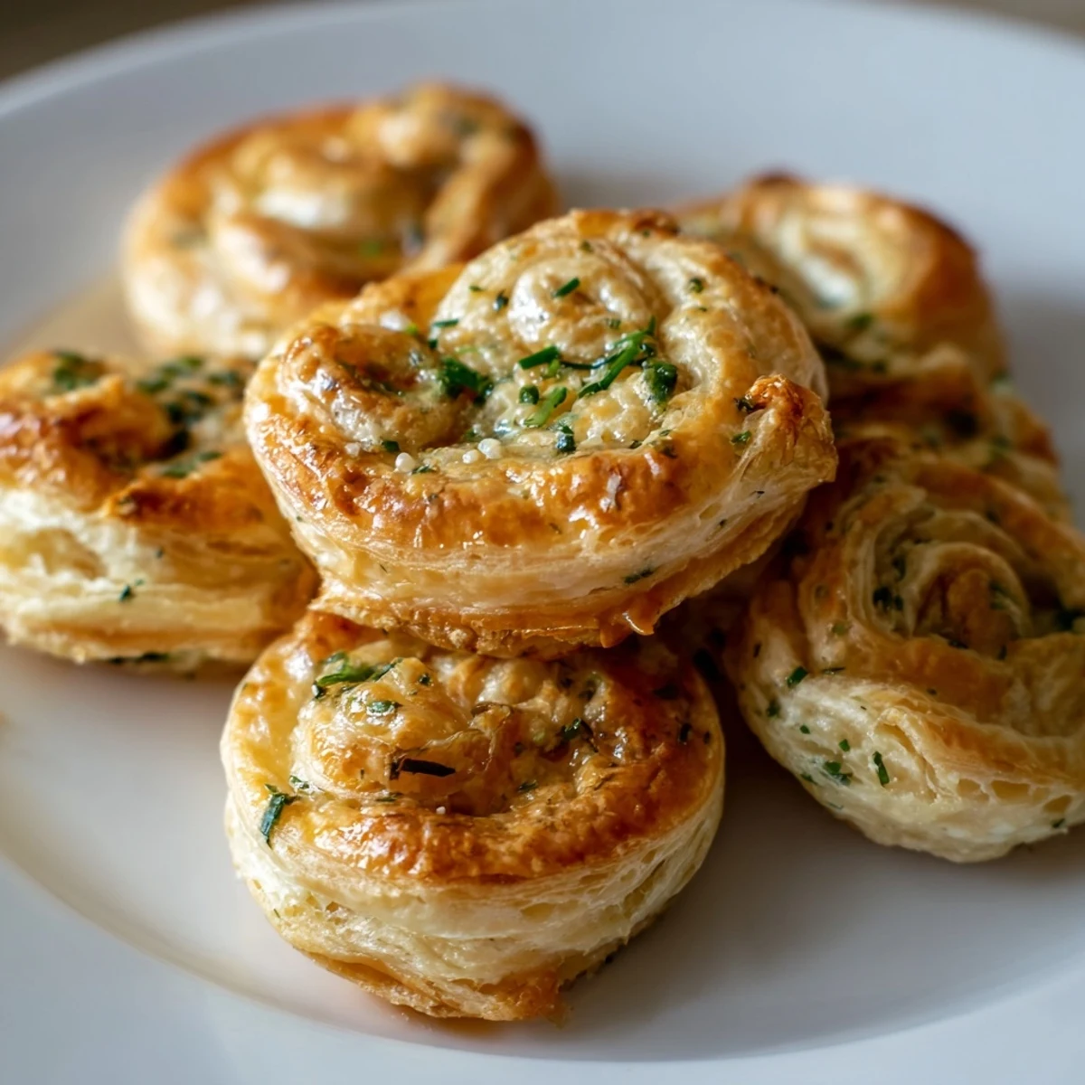 Fluffy savory pastry puffs, filled with herbs and cheese, offering a warm and inviting appetizer experience.