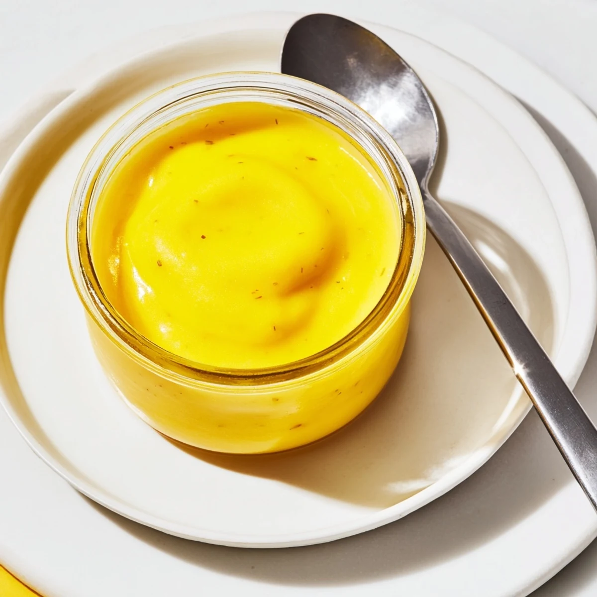 A vibrant photo of smooth, glossy lemon curd filling, perfect for a tart's sweet finish.