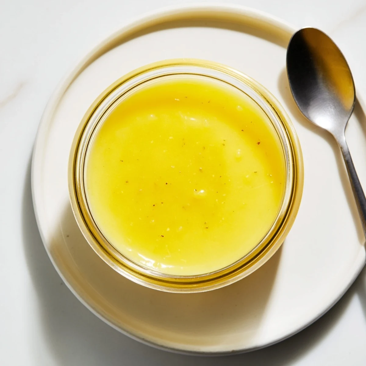 Close-up of a luscious lemon curd filling; a sweet and tangy burst of sunshine.