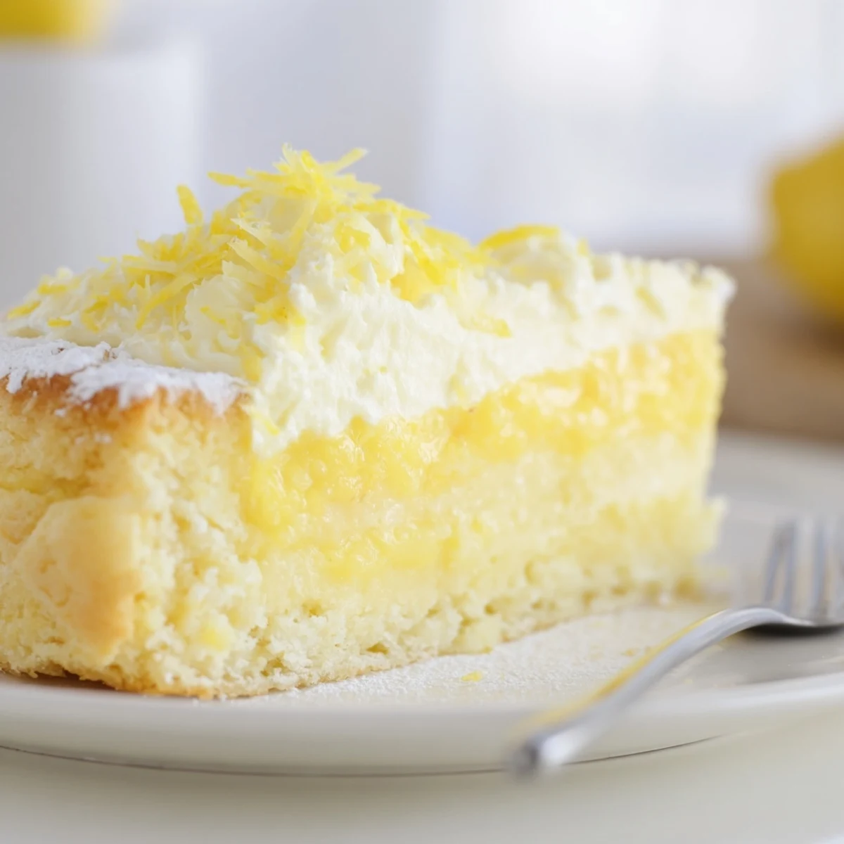 This Fresh Lemon Tart is visually stunning, showcasing a vibrant yellow lemon filling ready to enjoy.