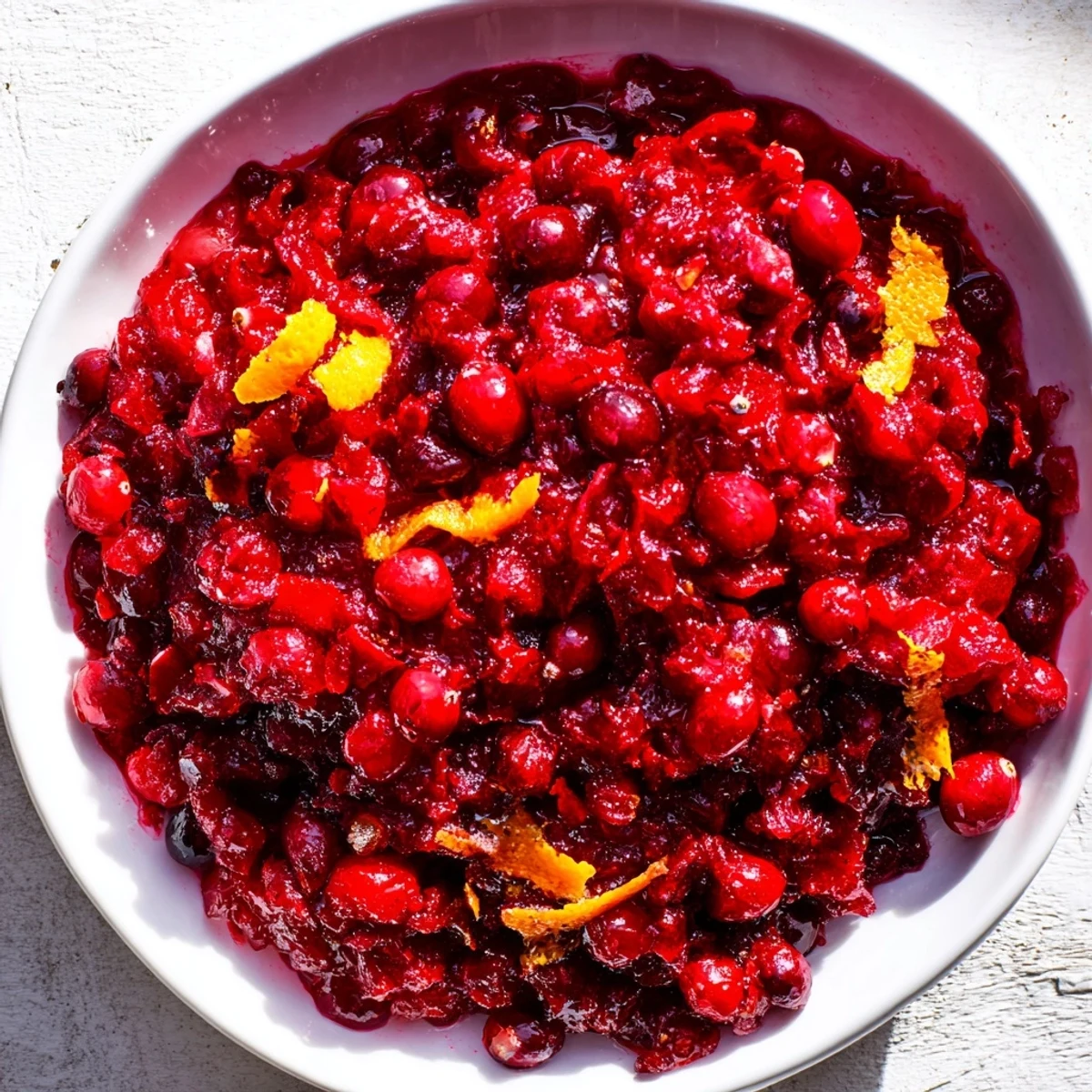 Sauce canneberge fraîche maison