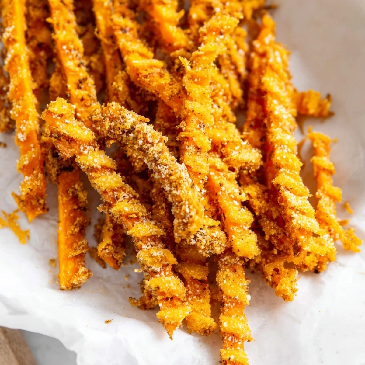 Hot, crispy Crunch Crispy coated potato sticks, the perfect snack for game nights or casual sharing.