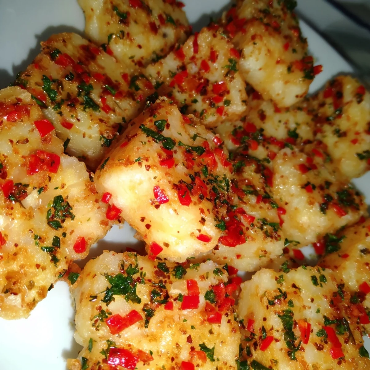 Bouchées savoureuses garnis de tomates, poivrons et fromage, prêtes à être servies délicieusement.