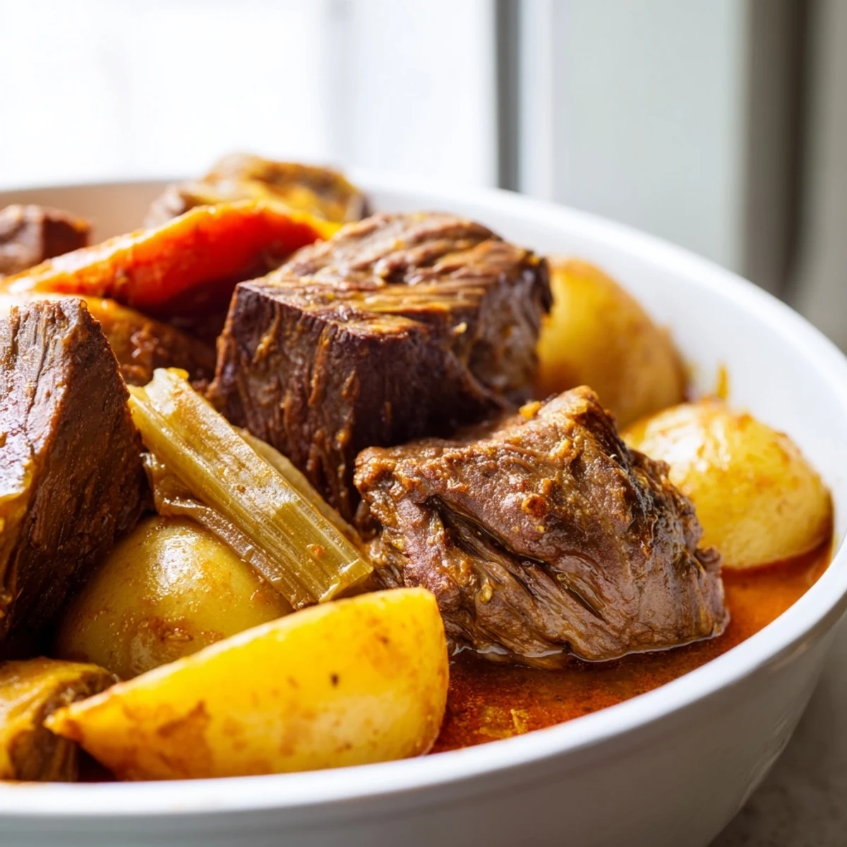 Brisket tendre aux légumes