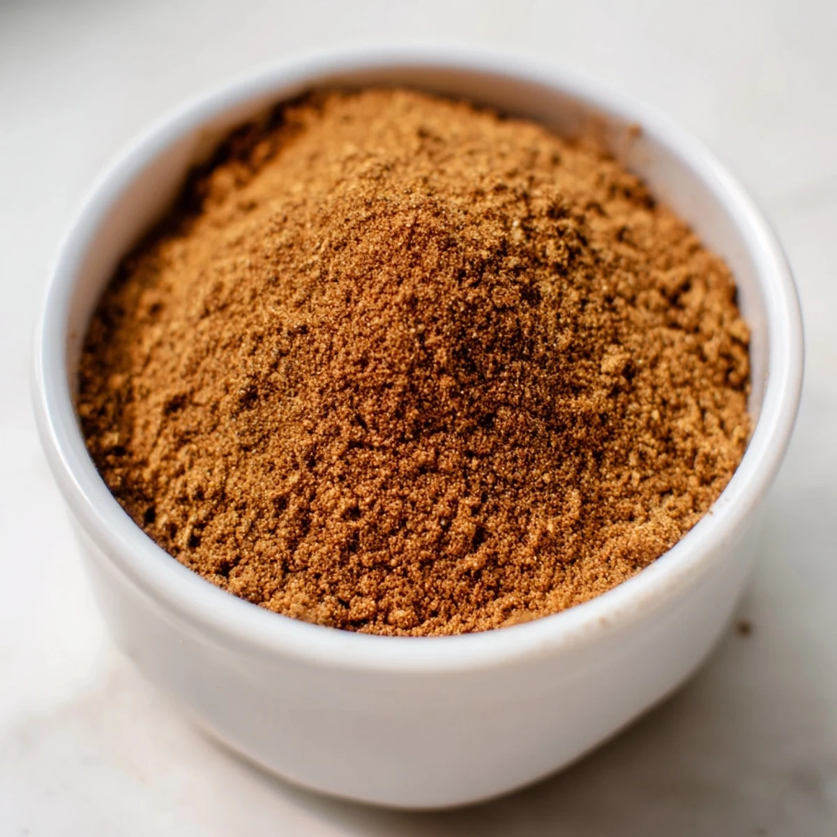 Vibrant gingerbread spices ready to be mixed, perfect for holiday baking recipes and treats.