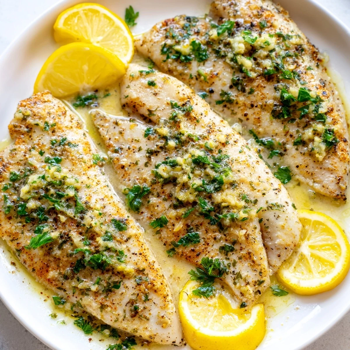 Tilapia ail beurre fondant