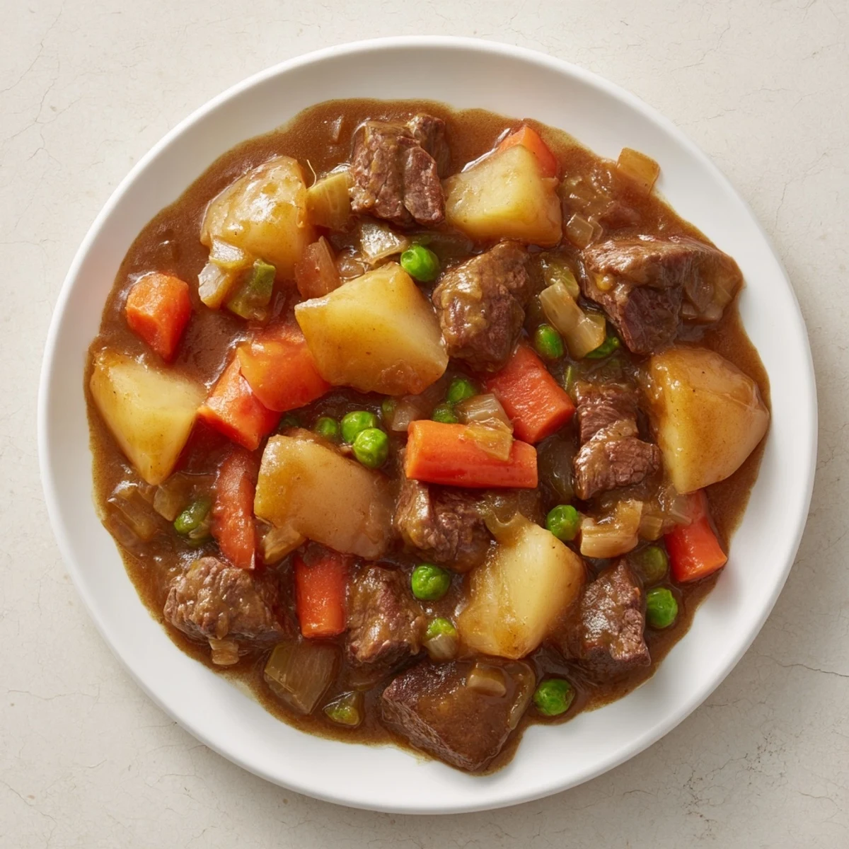 Boeuf mijoté pommes légumes