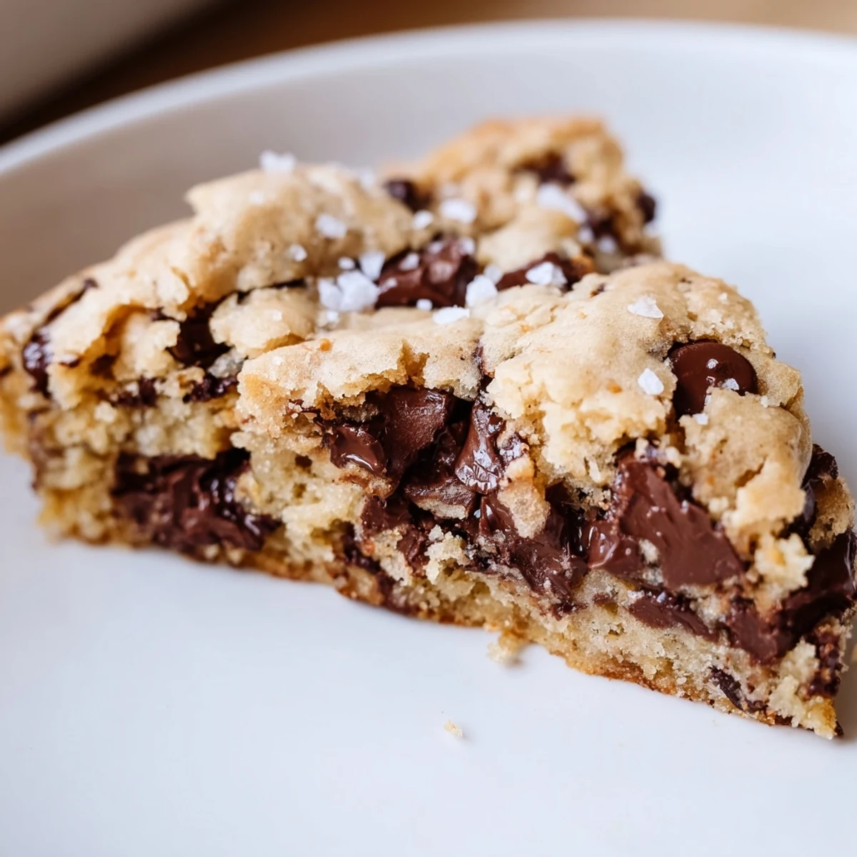 Des bars au chocolat coupées en carrés servies sur une planche à découper rustique.