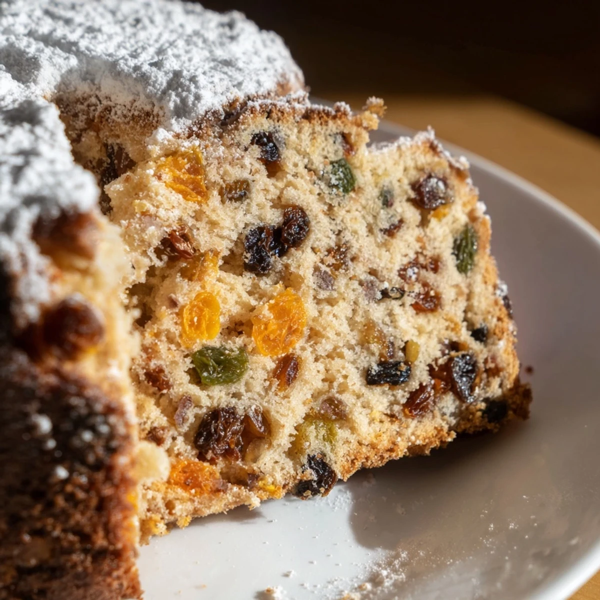 Une tarte aux pommes rissolée en surface, avec des lamelles de pommes dorées et une pâte à tarte croustillante, servie chaude.