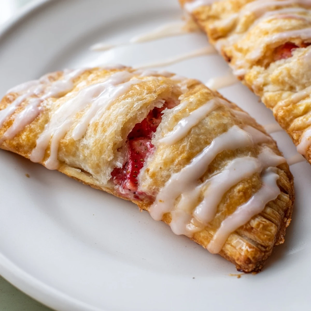 Freshly baked Strawberry Hand Pies with Glaze arranged on a parchment-lined tray, ready for a sweet picnic treat.